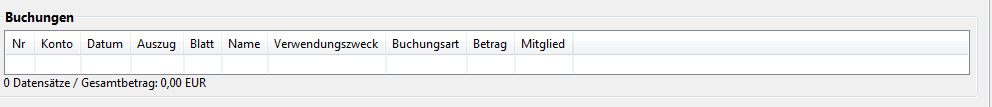 Datensatz bei Spendenbescheinigungen