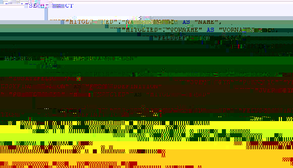 ...und so in SQL Darstellung